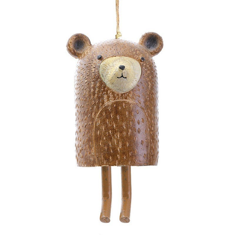 New Resin Hanging Decoration Wind Bell Beautiful Country Garden Animal Wind Bell Decoration Pendant Resin Crafts - Image 1